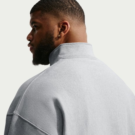 NIKE - Solo Swoosh Bb QZ Erkek Gri Sweatshirt (1)