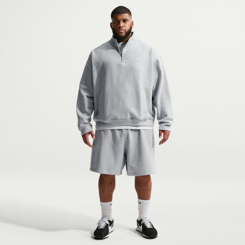 Solo Swoosh Bb QZ Erkek Gri Sweatshirt