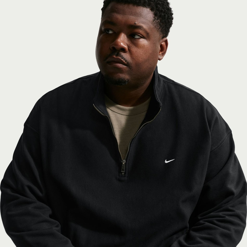 Solo Swoosh Bb QZ Erkek Siyah Sweatshirt