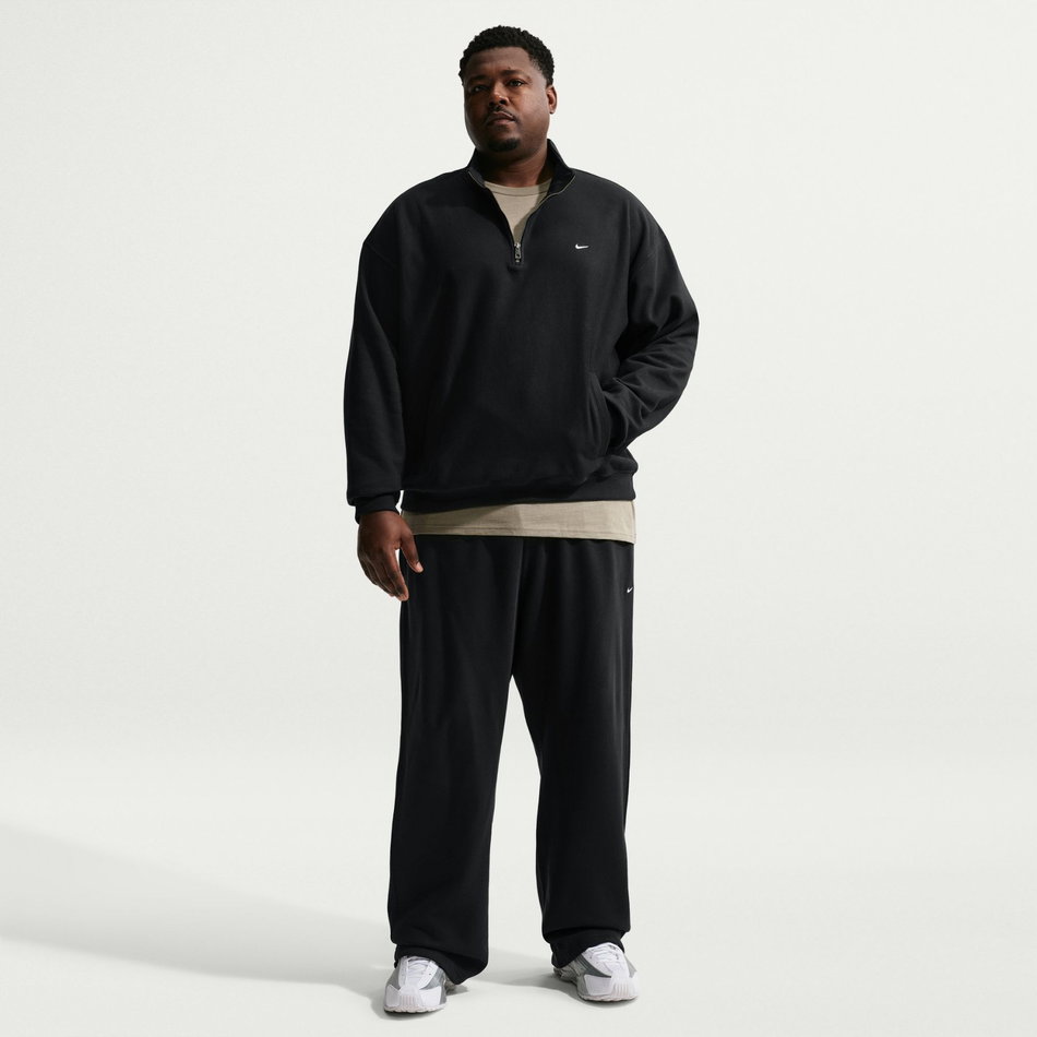 Solo Swoosh Bb QZ Erkek Siyah Sweatshirt
