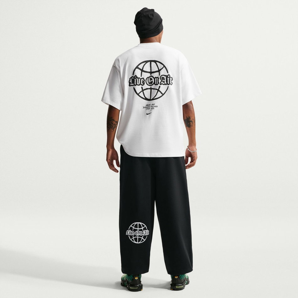 Solo Swoosh Fleece Cuffed Pant Erkek Siyah Eşofman Altı