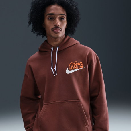 NIKE - Solo Swoosh Fleece Erkek Kahverengi Sweatshirt (1)