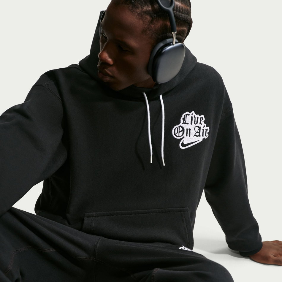 Solo Swoosh Fleece Hoodie Gpx Erkek Siyah Sweatshirt