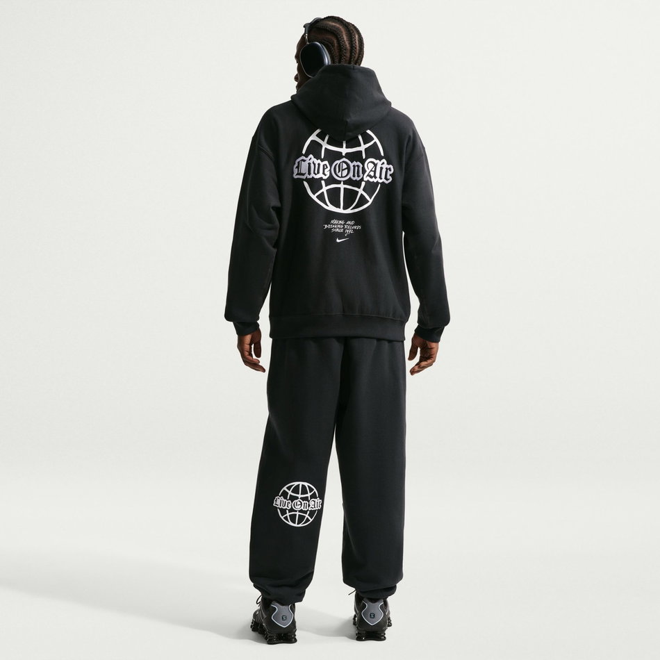 Solo Swoosh Fleece Hoodie Gpx Erkek Siyah Sweatshirt