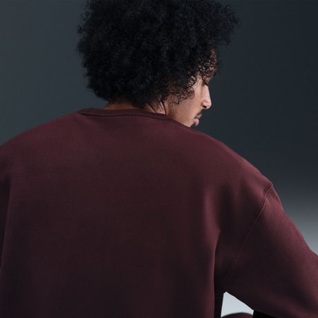 NIKE - Solo Swoosh LS Crew Erkek Bordo Sweatshirt (1)