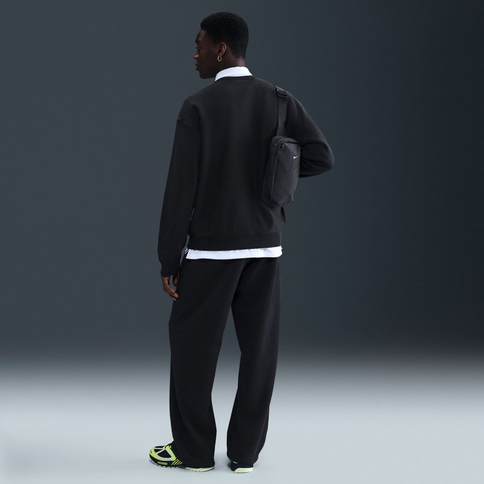 Solo Swoosh LS Crew Erkek Siyah Sweatshirt