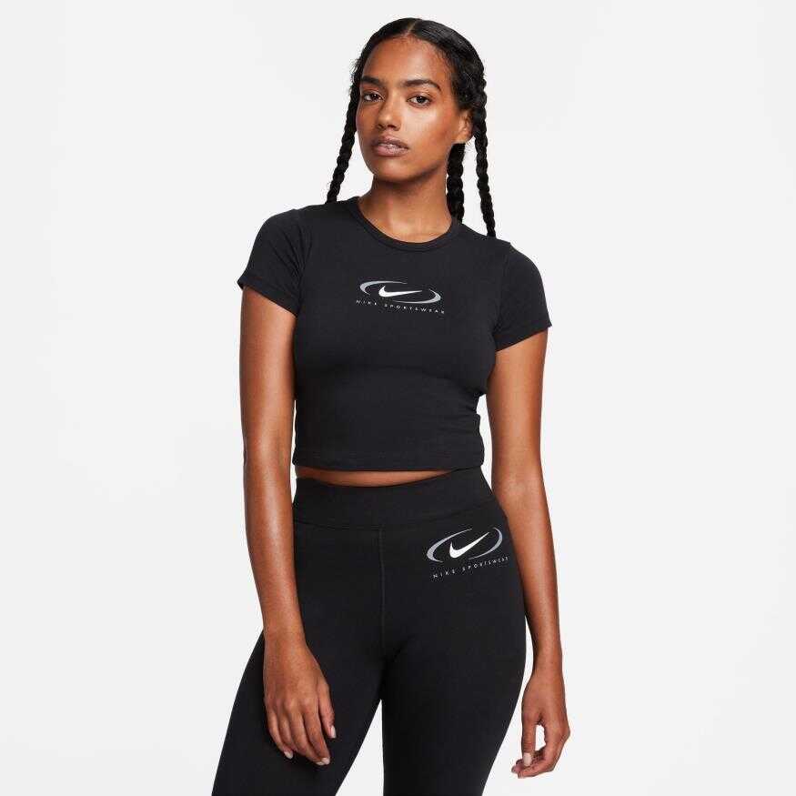 NSW Baby Tee Swoosh Kadın Tişört