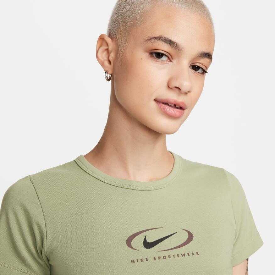 NSW Baby Tee Swoosh Kadın Tişört