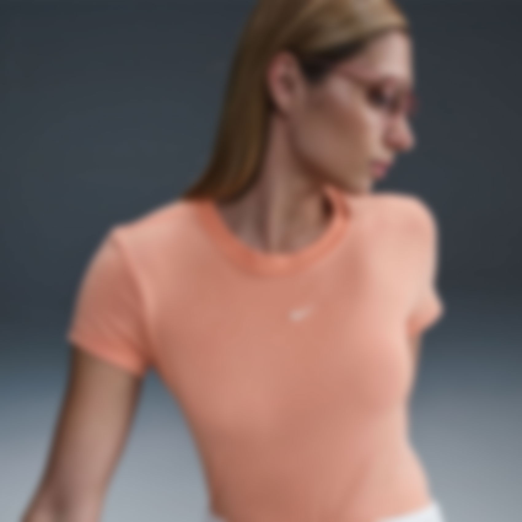 NIKE - Nike Sportswear Chill Knit Crop Kadın Tişört