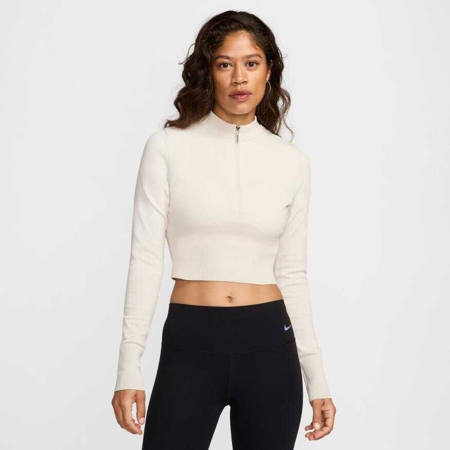 NSW Chill Knit Qz Crop Kadın Sweatshirt