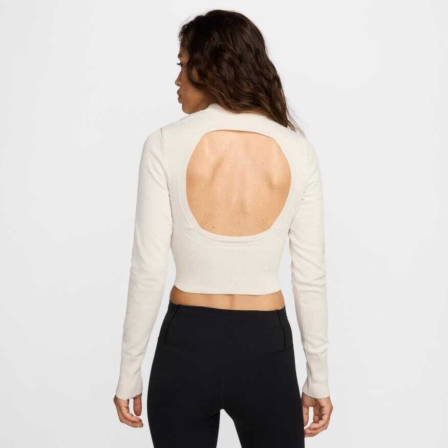 NSW Chill Knit Qz Crop Kadın Sweatshirt