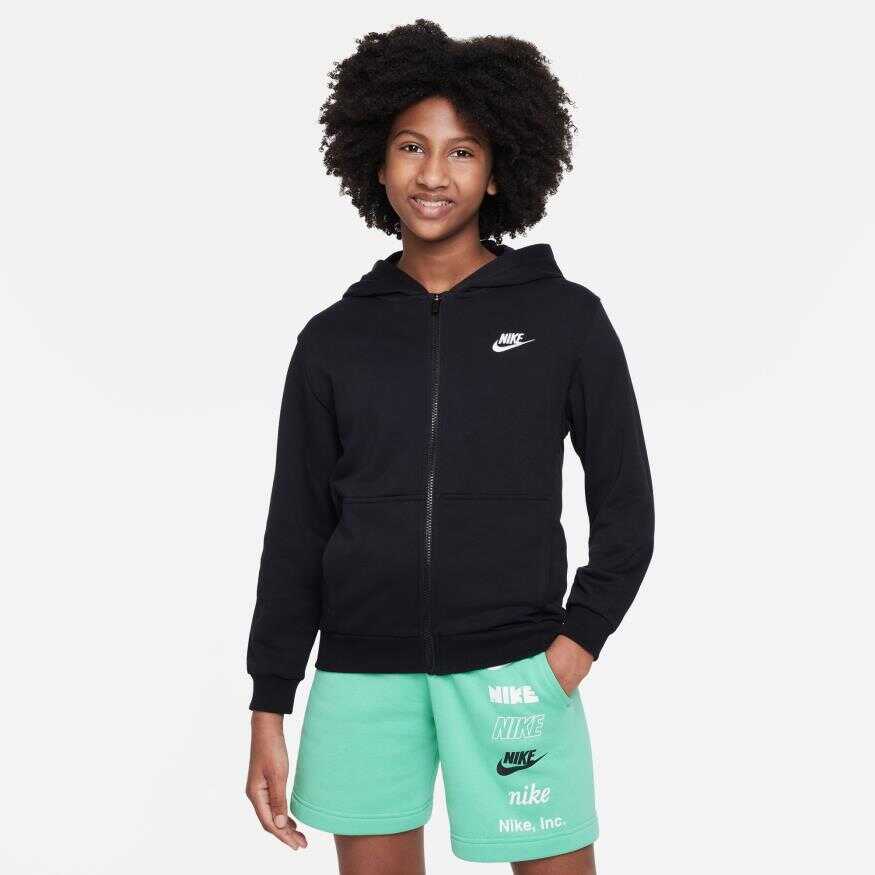 NSW Club Ft Hoodie Full-Zip Ls Lbr Çocuk Sweatshirt