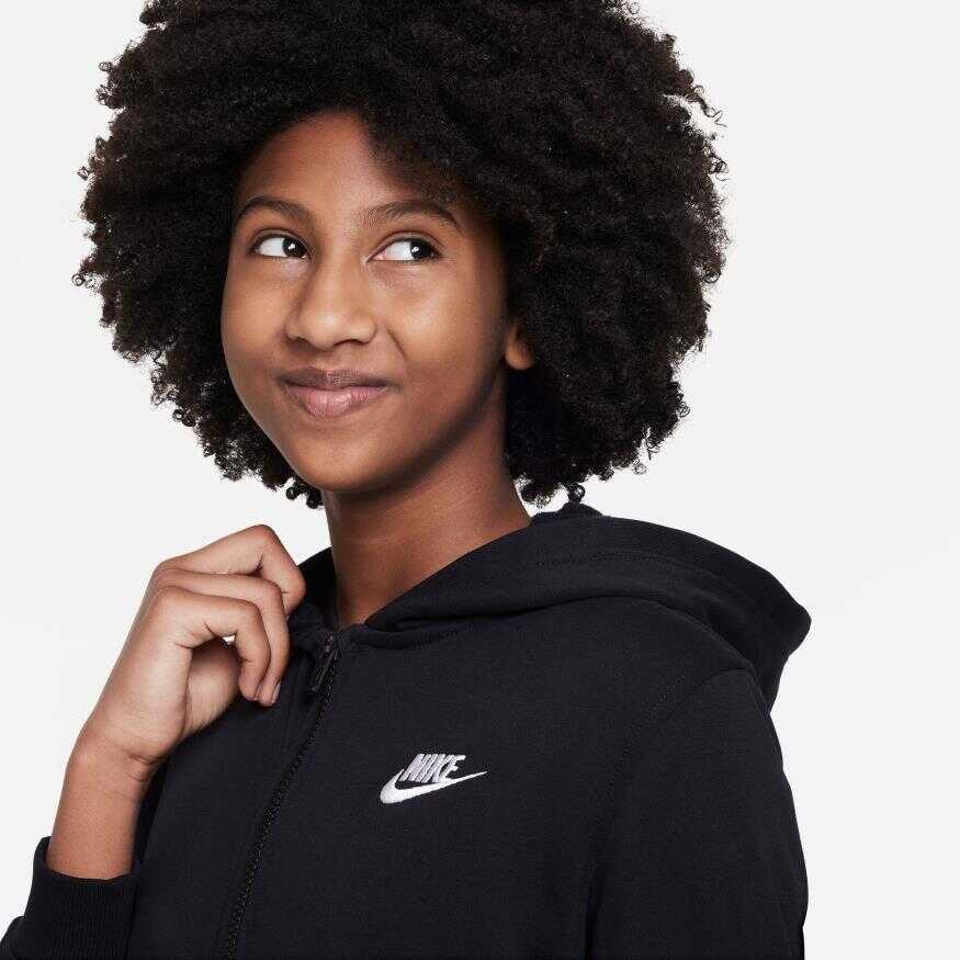 NSW Club Ft Hoodie Full-Zip Ls Lbr Çocuk Sweatshirt