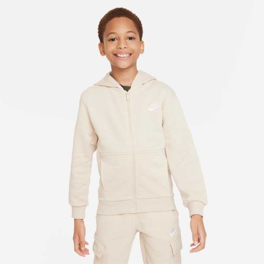NSW Club Ft Hoodie Full-Zip Ls Lbr Çocuk Sweatshirt