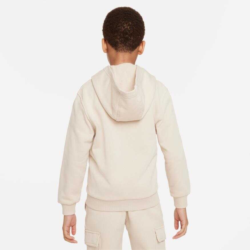 NSW Club Ft Hoodie Full-Zip Ls Lbr Çocuk Sweatshirt
