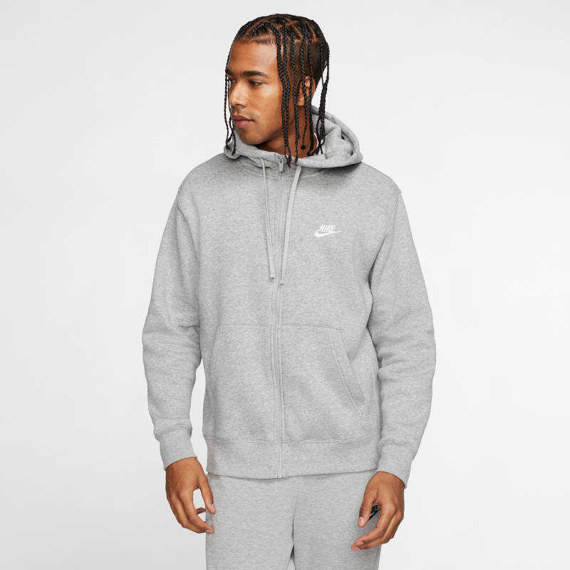 NSW Club Full Zip Brushed-Back Erkek Sweatshirt