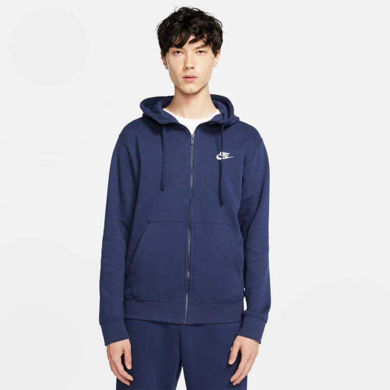 NSW Club Full Zip Brushed-Back Erkek Sweatshirt