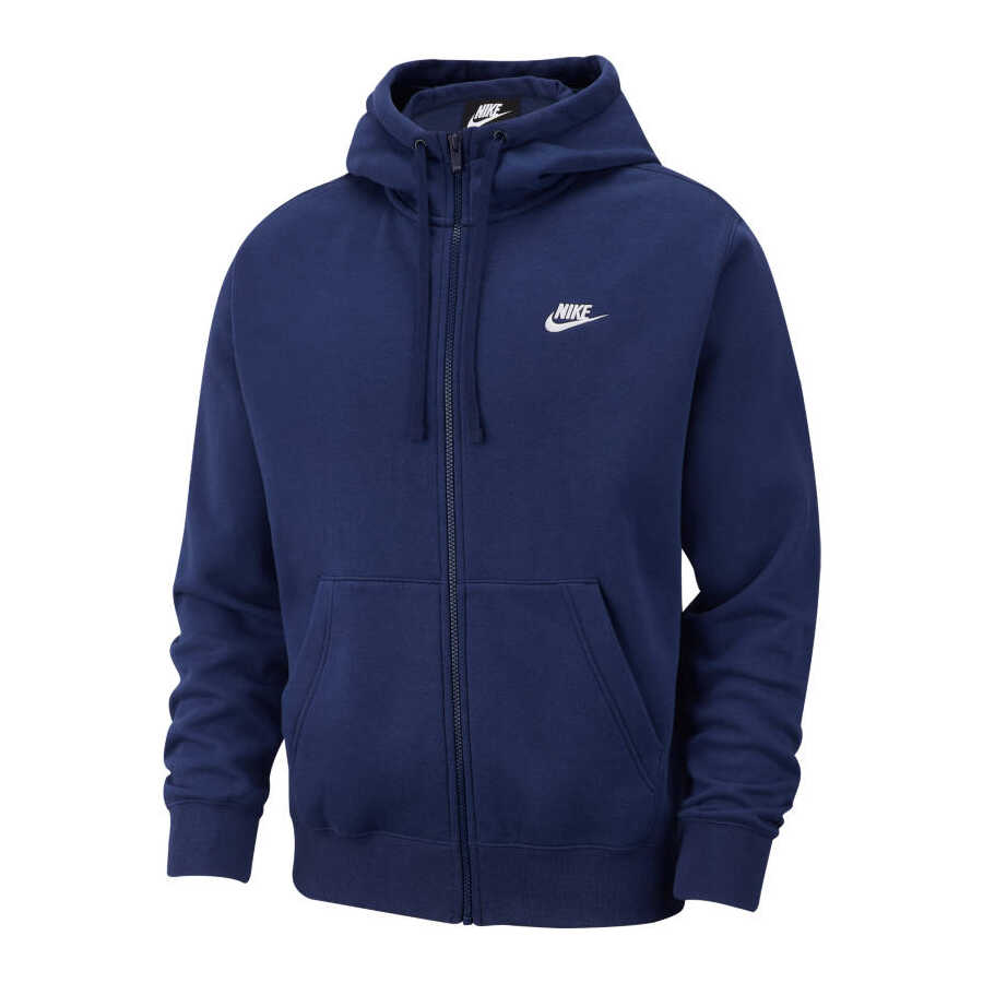 NSW Club Full Zip Brushed-Back Erkek Sweatshirt