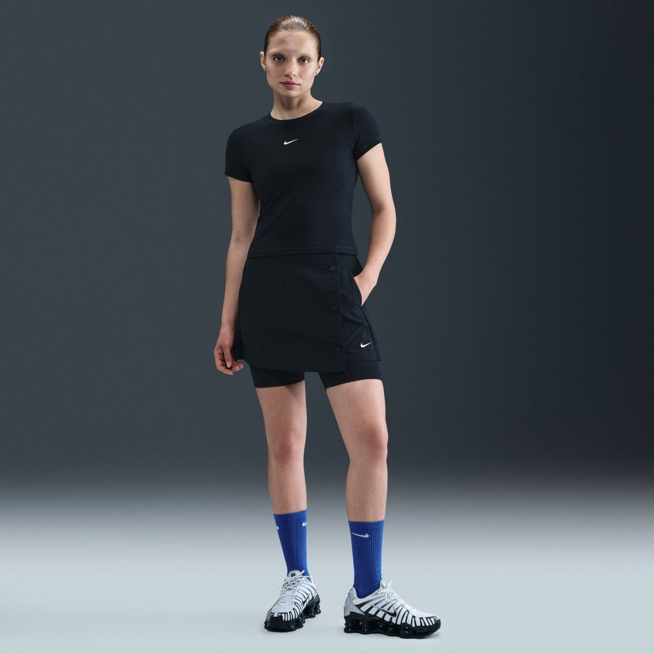 Nike Sportswear Crop Kadın Siyah Tişört