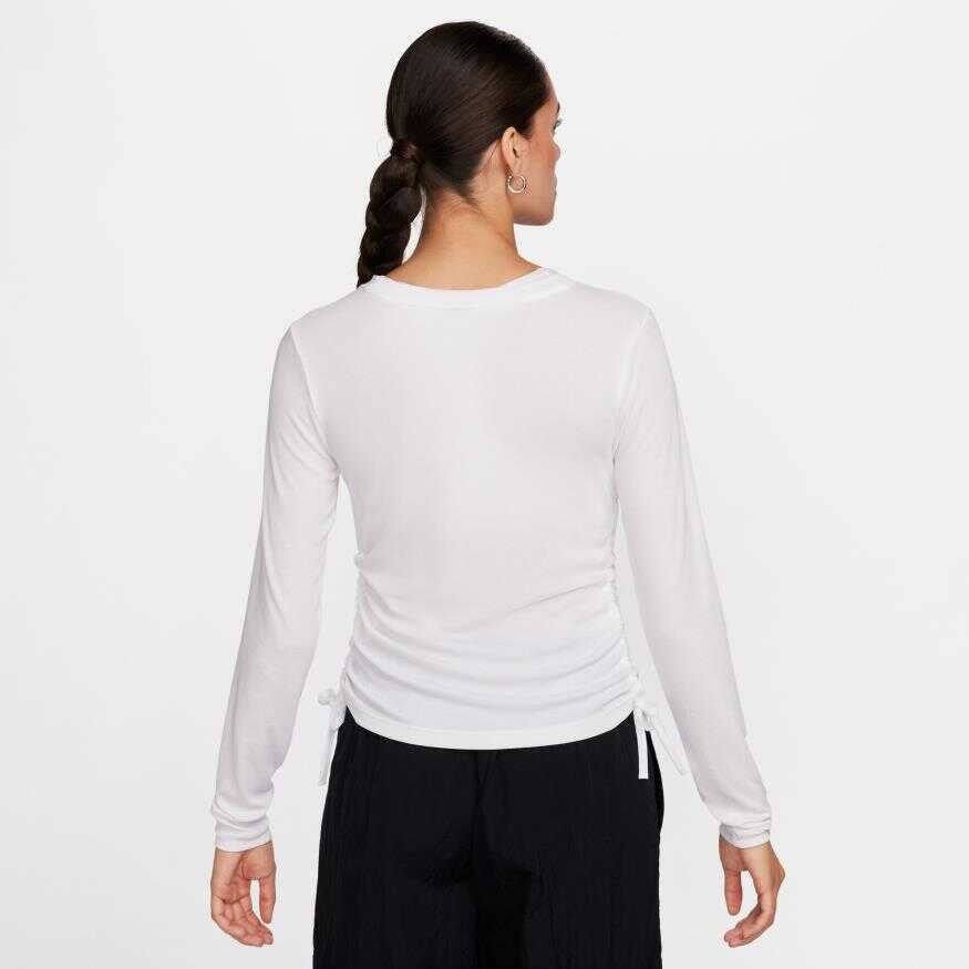 NSW Essentials Ls Crop Top Kadın Sweatshirt