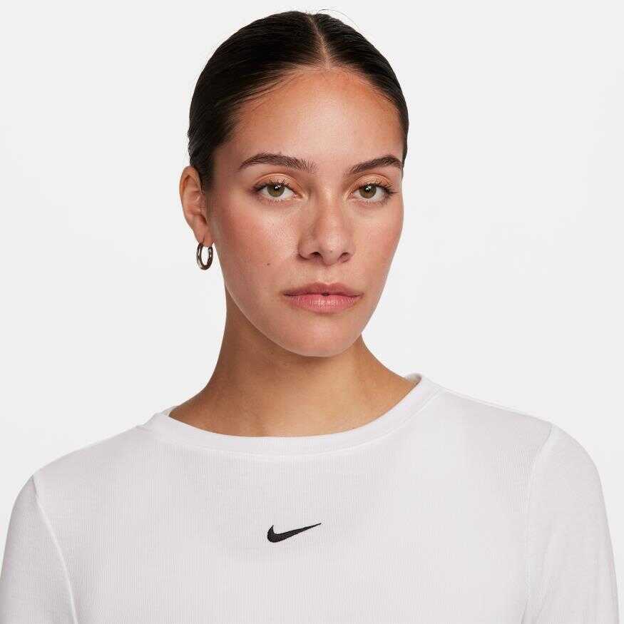 NSW Essentials Ls Crop Top Kadın Sweatshirt