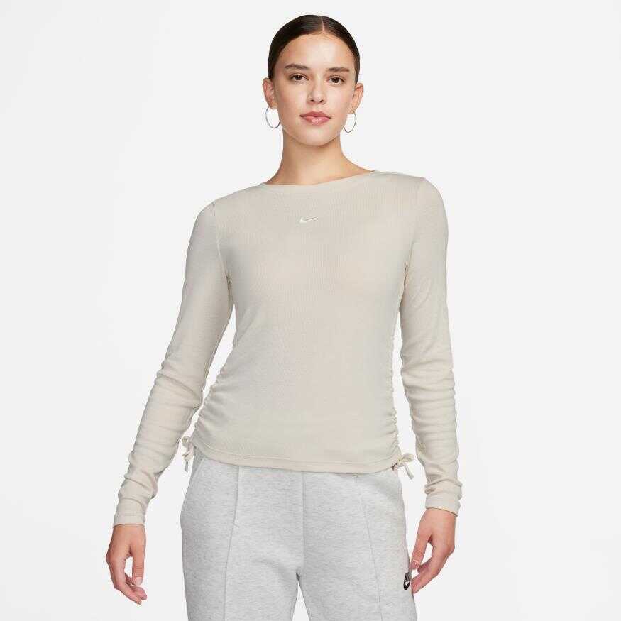 NSW Essentials Ls Crop Top Kadın Sweatshirt