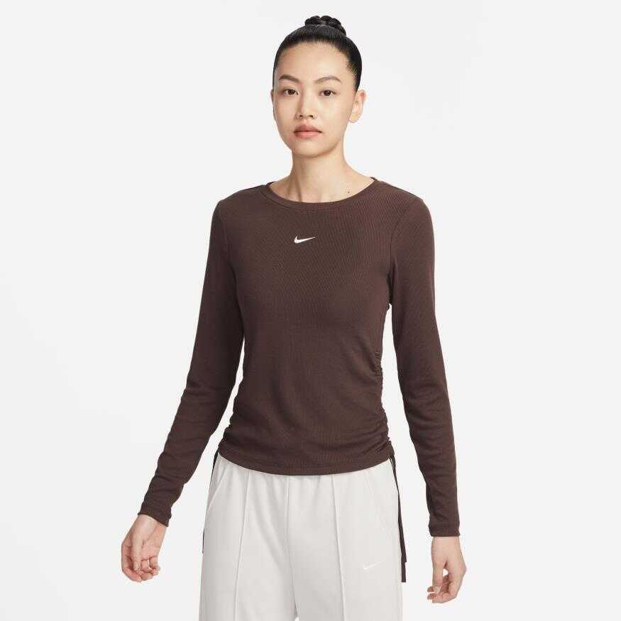 NSW Essentials Ls Crop Top Kadın Sweatshirt