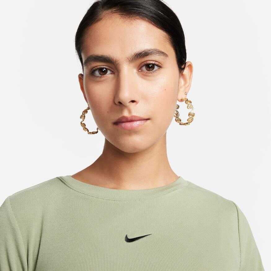 NSW Essentials Ls Crop Top Kadın Sweatshirt