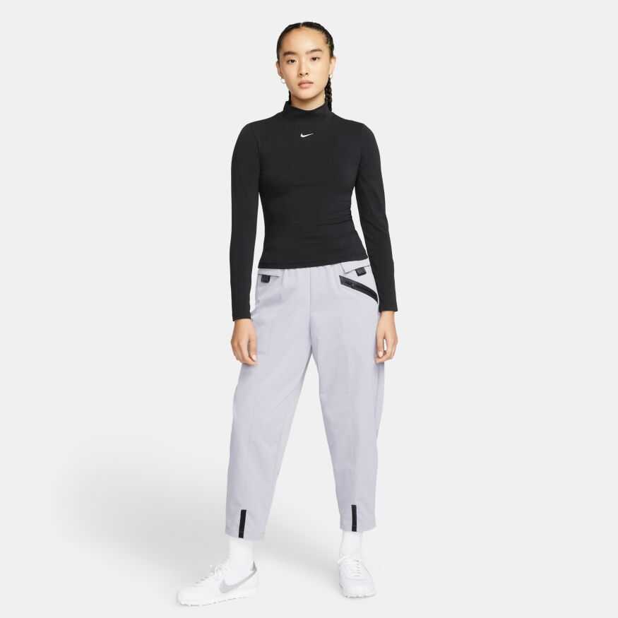 NSW Essentials Mock Long Sleeve Top Kad n Sweatshirt