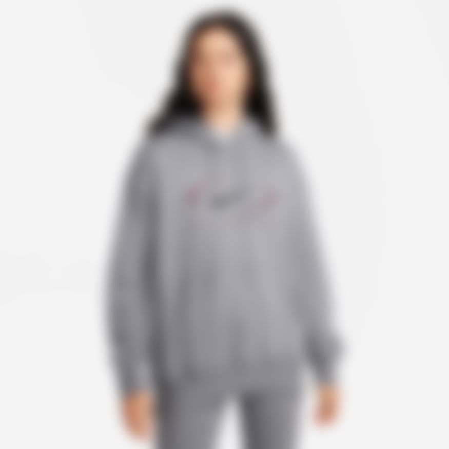 NIKE - NSW Fleece Os Pullover Hoodie Swoosh Kadın Sweatshirt