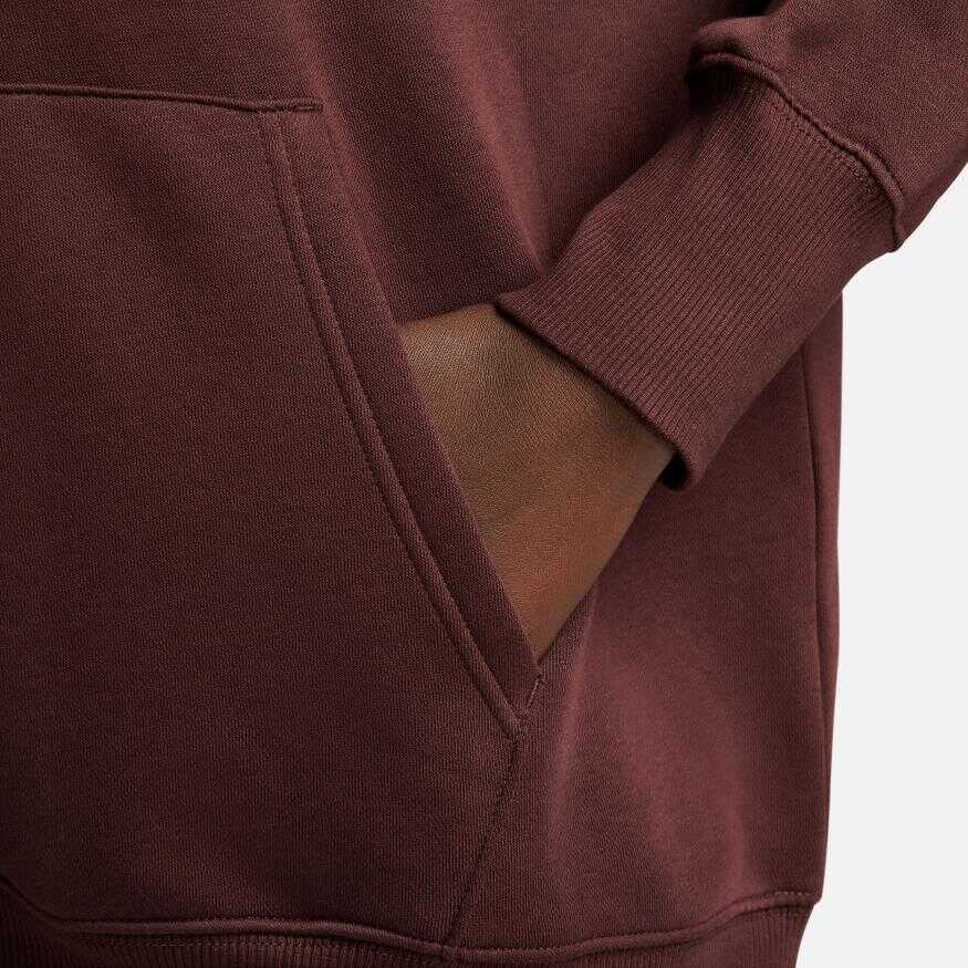 NSW Fleece Os Pullover Hoodie Swoosh Kadın Sweatshirt