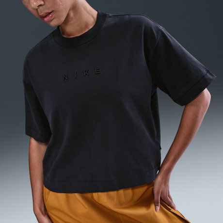 NIKE - Nike Sportswear Luxe SS Boxy Tee Kadın Siyah Tişört
