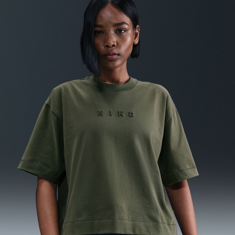 Nike Sportswear Luxe SS Boxy Tee Kadın Yeşil Tişört