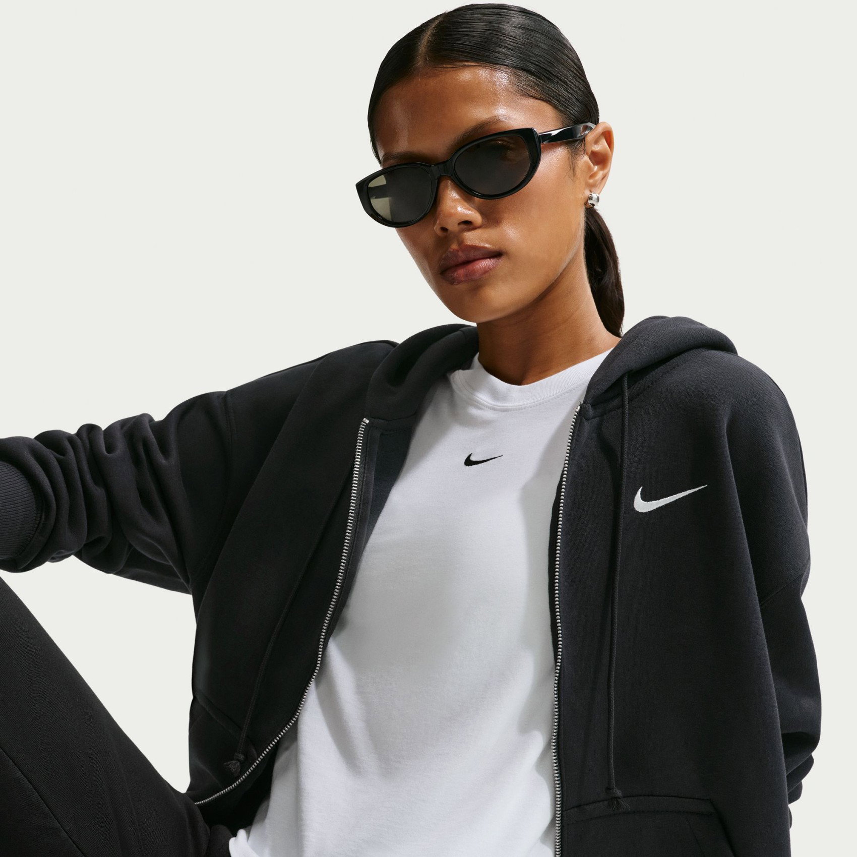 Nike NSW Phoenix Fleece Full Zip Oversized Hoodie Kadın Sweatshirt