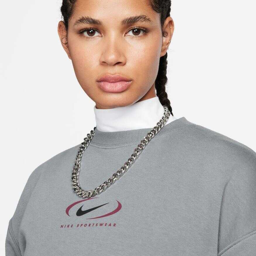 NSW Phoenix Fleece Os Crew Kadın Sweatshirt