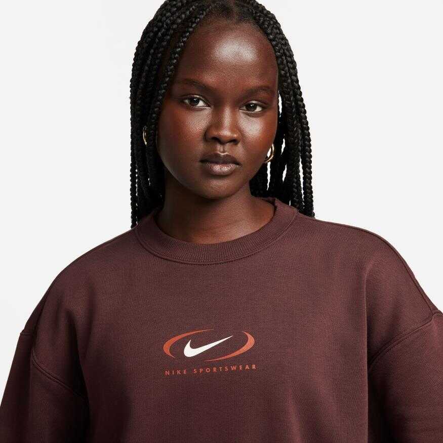 NSW Phoenix Fleece Os Crew Kadın Sweatshirt
