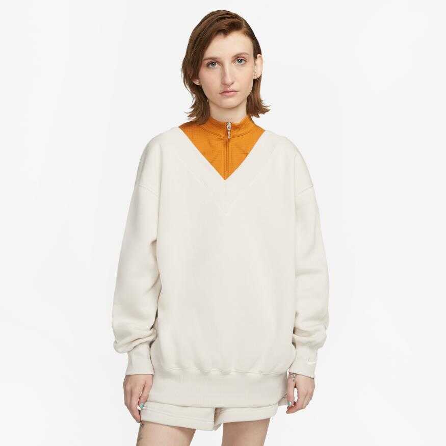 NSW Phoenix Fleece Oversize Vneck Kadın Sweatshirt
