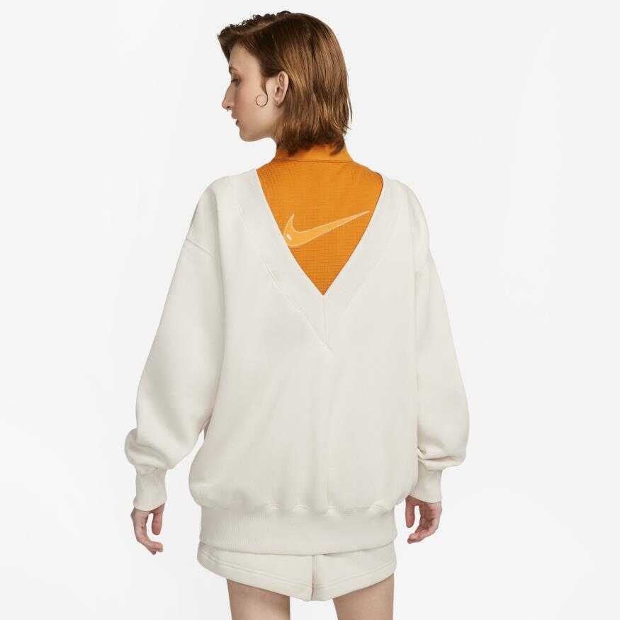 NSW Phoenix Fleece Oversize Vneck Kadın Sweatshirt