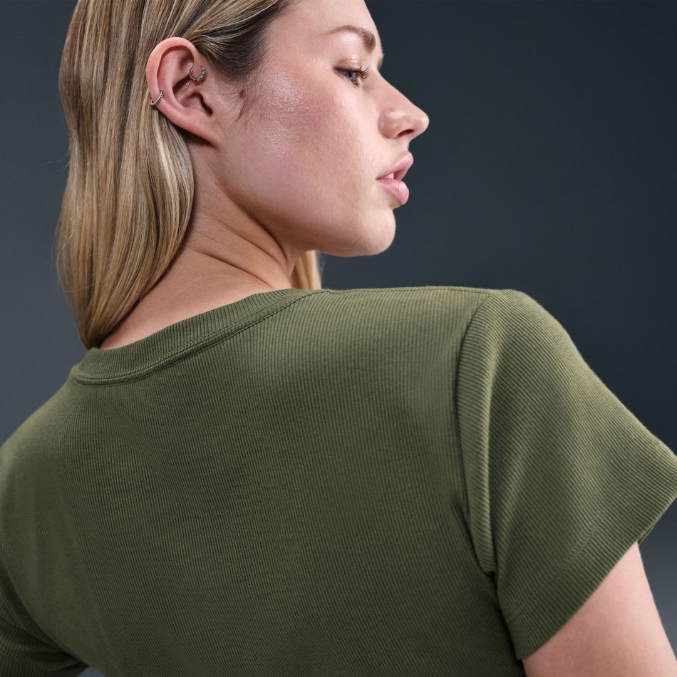 Nike Sportswear Rib Tight SS Tee Kadın Tişört