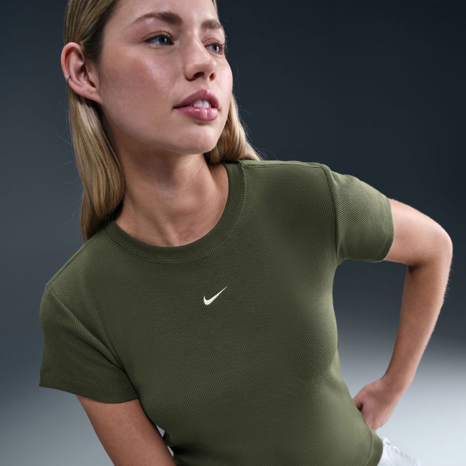 Nike Sportswear Rib Tight SS Tee Kadın Tişört