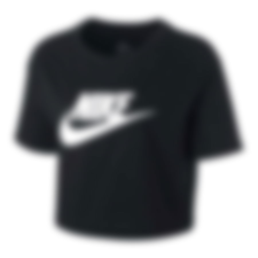 NIKE - NSW Tee Essential Crop Icon Futura Kadın Tişört (1)