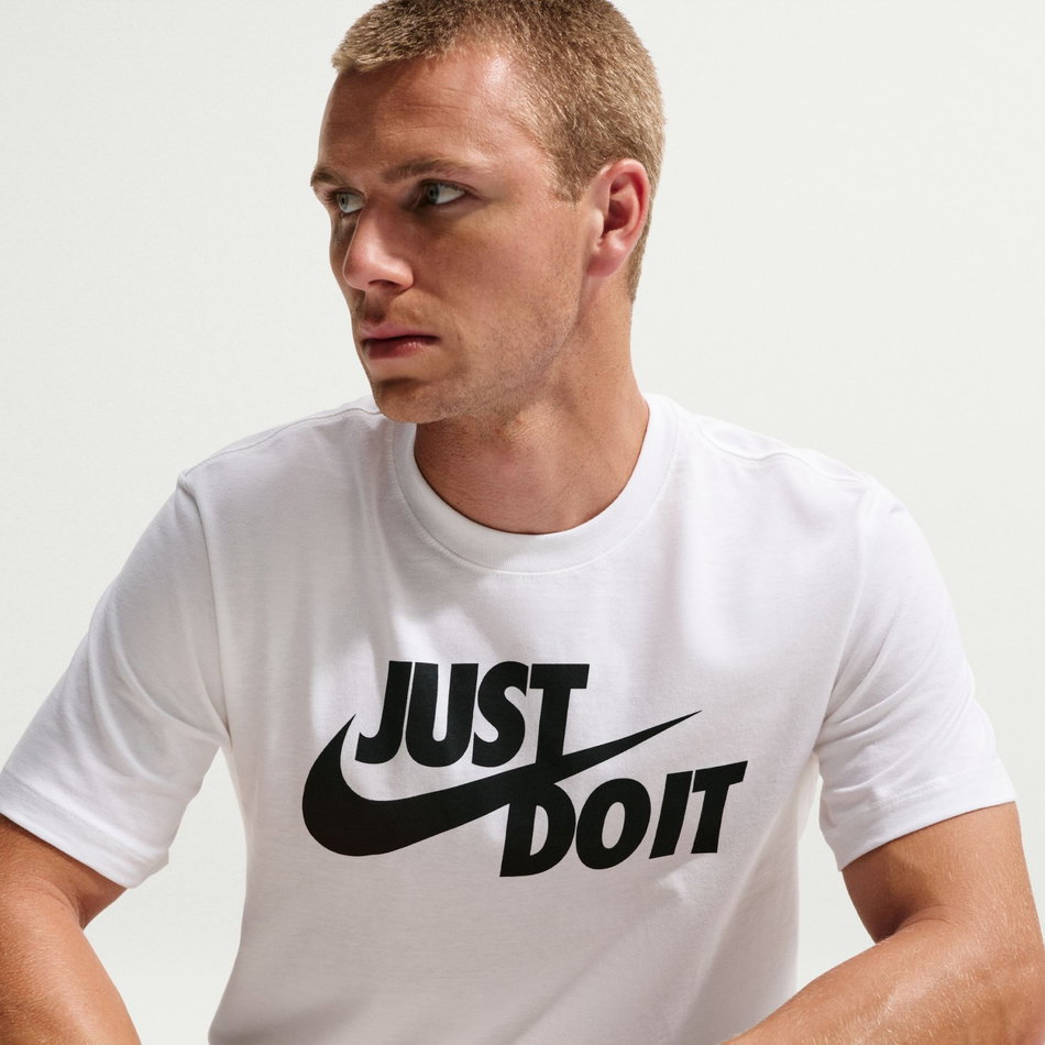 NSW Tee Just Do It Swoosh Beyaz Erkek Tişört