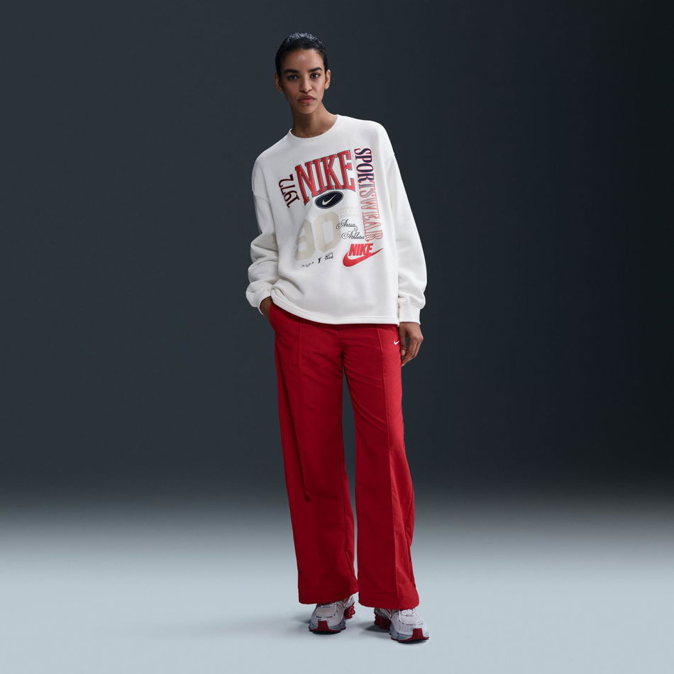 Street Fleece Crew Kadın Beyaz Sweatshirt