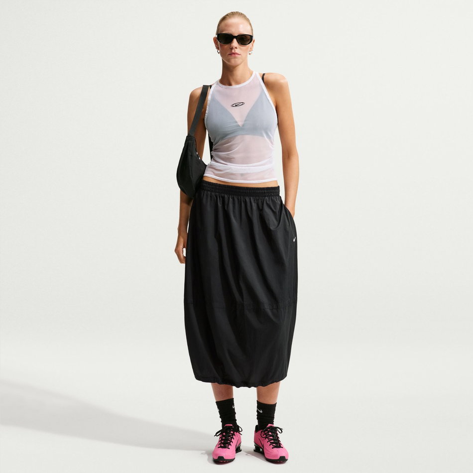 Street Gfx Sheer Tank Kadın Beyaz Atlet