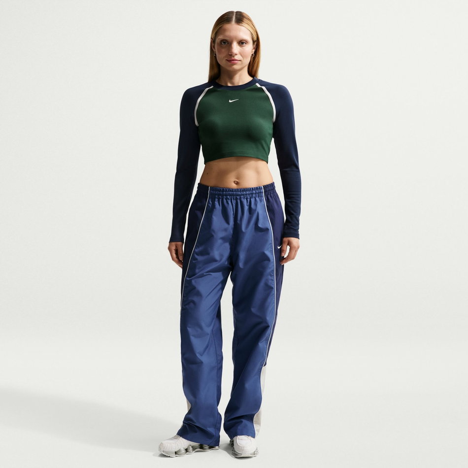 Street Ls Body Bold Crew Kısa Kadın Yeşil Sweatshirt