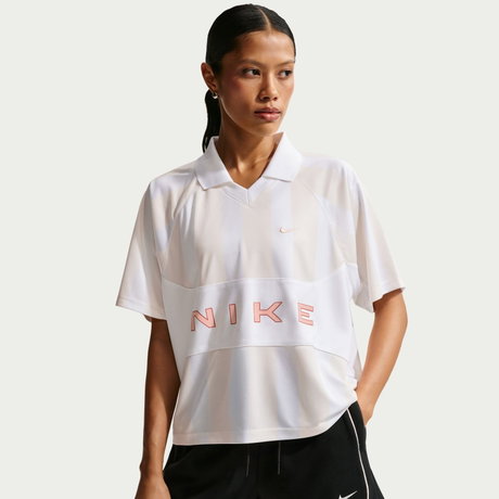 NIKE - Street Os Ss Stripe Jersey Kadın Tişört (1)