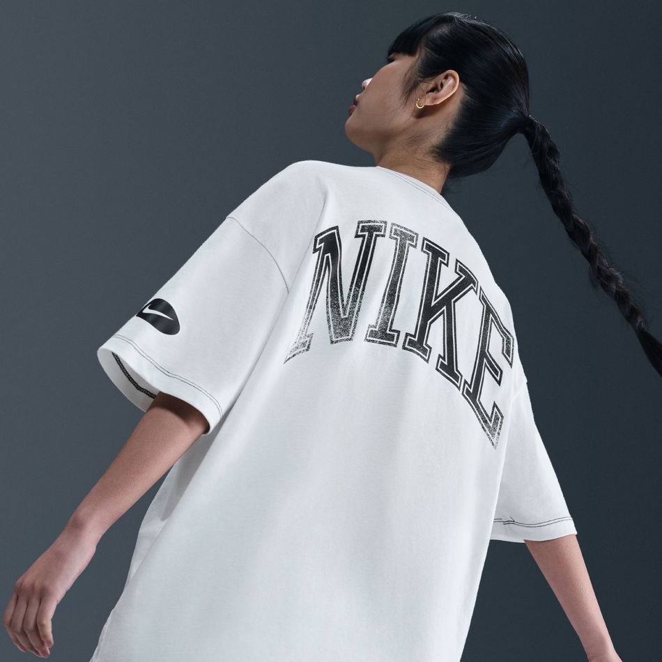 Street SS Oversized Tee Kadın Beyaz Tişört