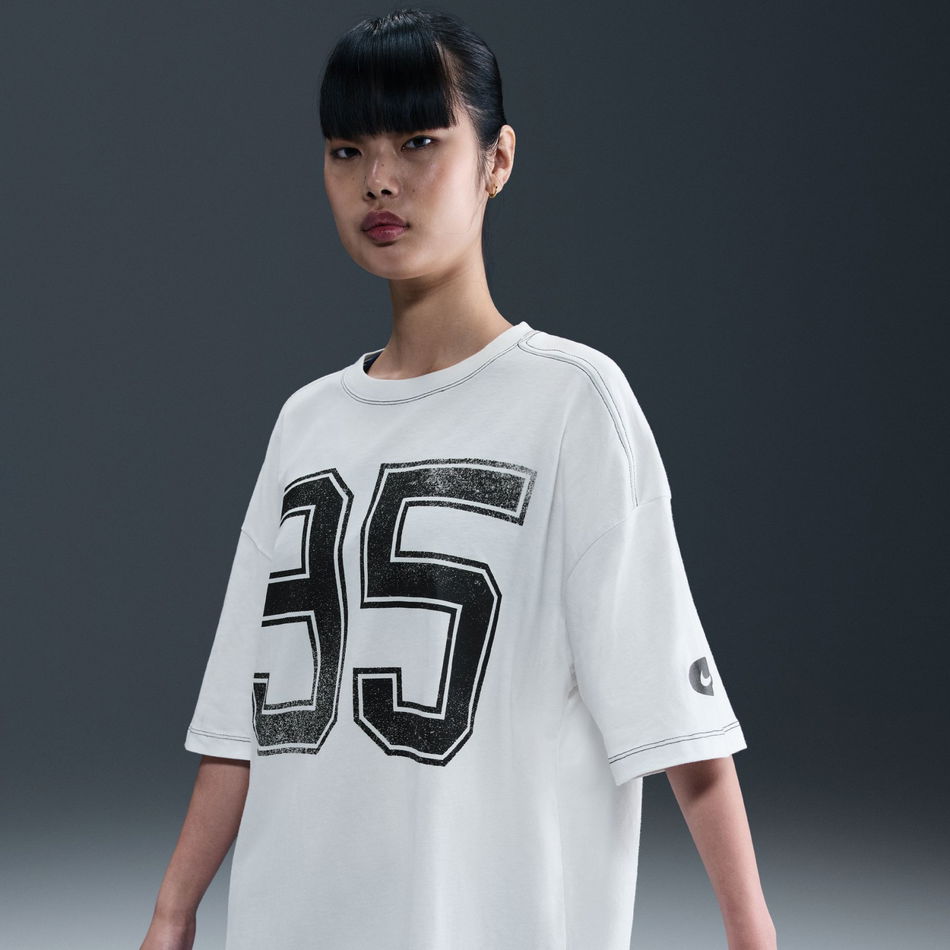 Street SS Oversized Tee Kadın Beyaz Tişört