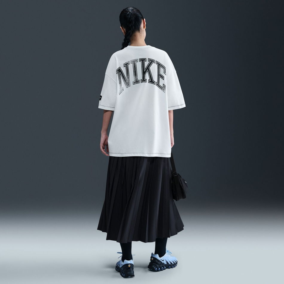 Street SS Oversized Tee Kadın Beyaz Tişört