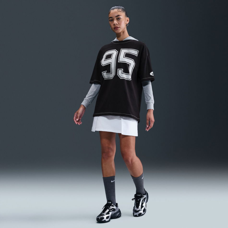 Street SS Oversized Tee Kadın Siyah Tişört